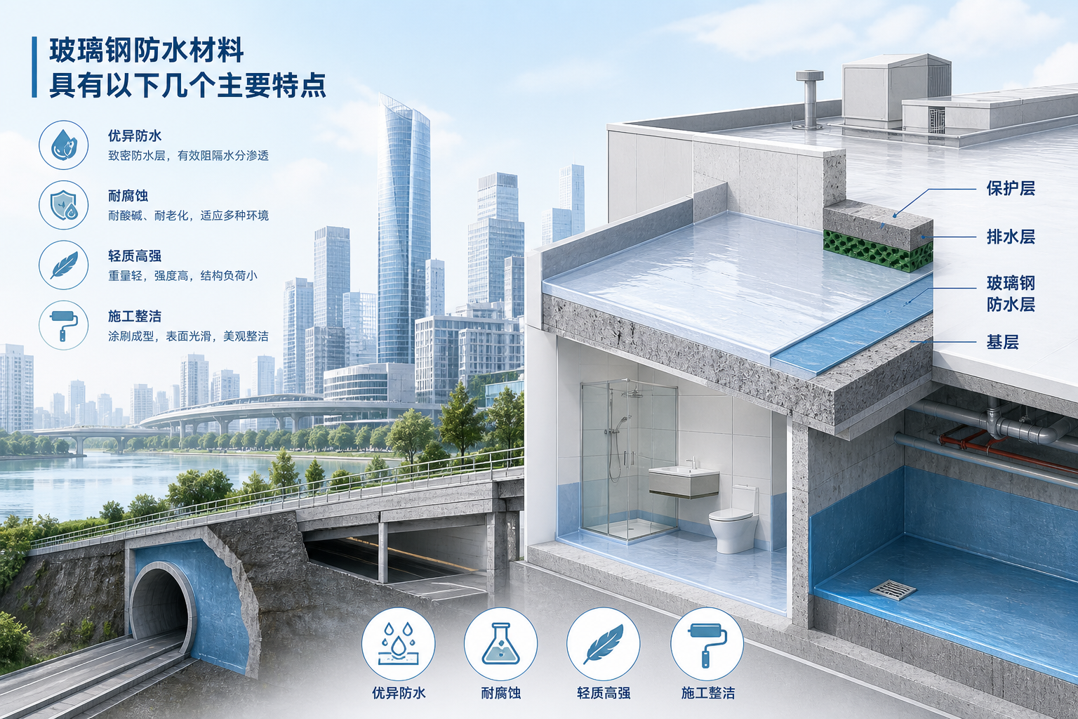 2023年玻璃钢防水材料市场趋势分析，关注 呼伦贝尔 发展