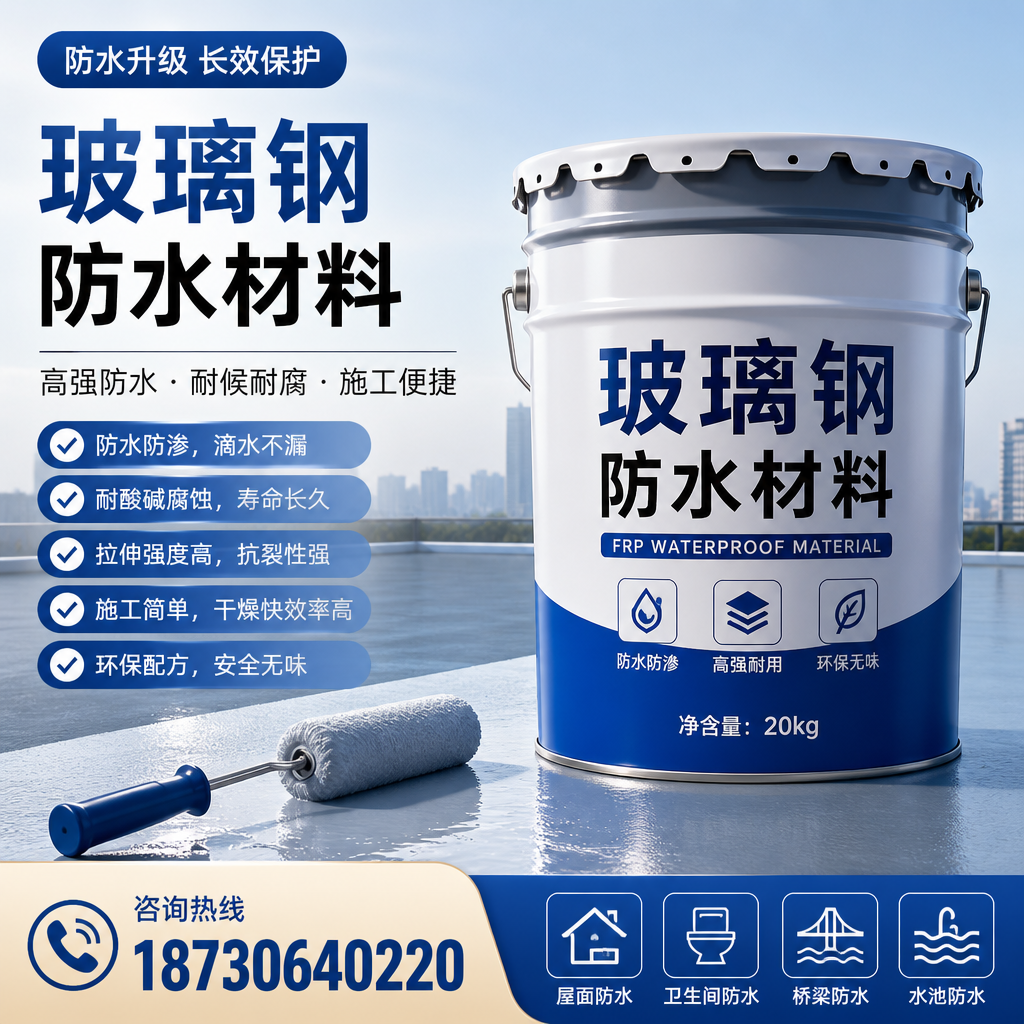 专家解析：玻璃钢防水材料的市场前景分析在 呼伦贝尔
