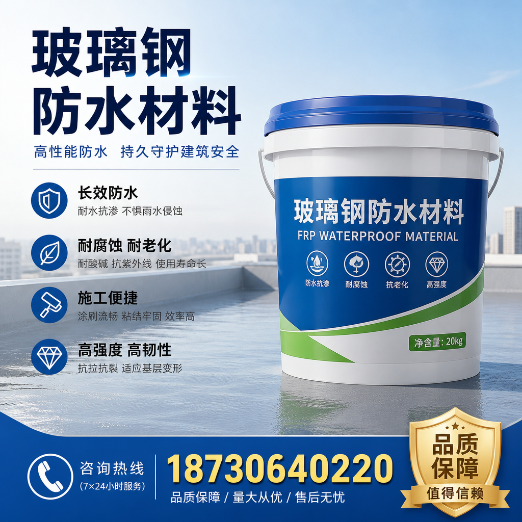 专家解析：玻璃钢防水材料的市场前景分析在 呼伦贝尔